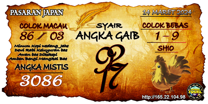 Prediksi Togel Japan Kamis 14 Maret 2024