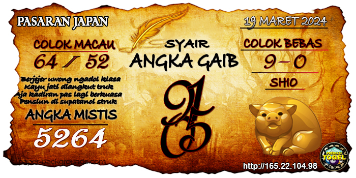 Prediksi Togel Japan Selasa 19 Maret 2024