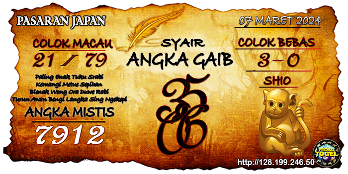 Prediksi Togel Japan Kamis 07 Maret 2024