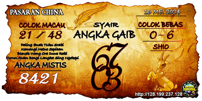 Prediksi Togel China Kamis 16 Mei 2024