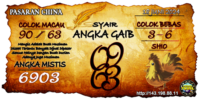 Prediksi Togel China Selasa 18 Juni 2024