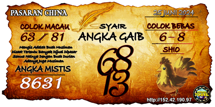 Prediksi Togel China Selasa 25 Juni 2024