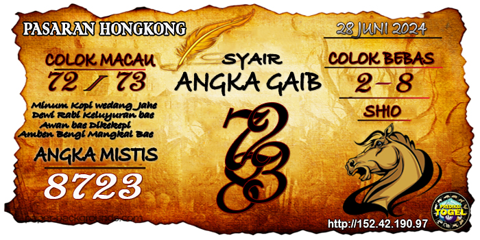 Prediksi Togel Hongkong Jumat 28 Juni 2024