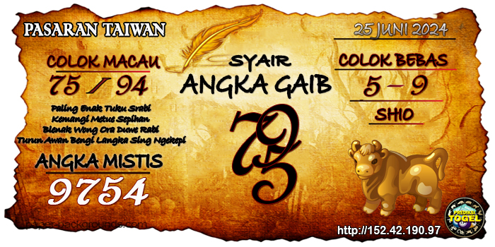 Prediksi Togel Taiwan Selasa 25 Juni 2024