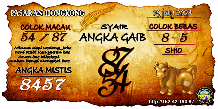 Prediksi Togel Hongkong Selasa 9 Juli 2024