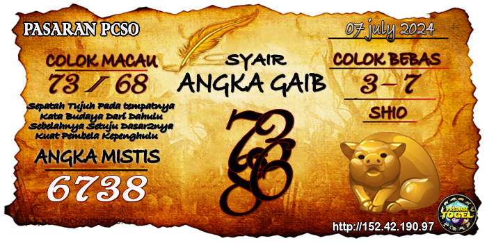 Prediksi Togel Pcso Minggu 7 Juli 2024