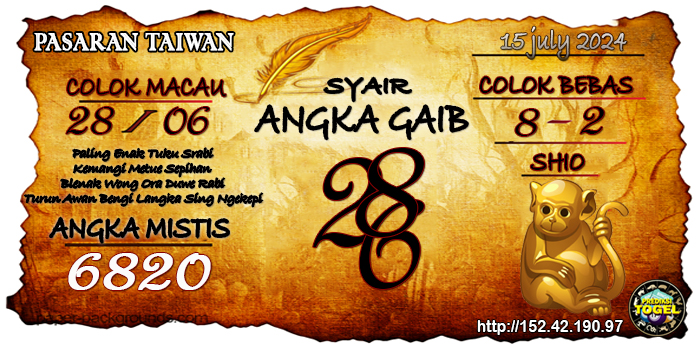 Prediksi Togel Taiwan Senin 15 Juli 2024