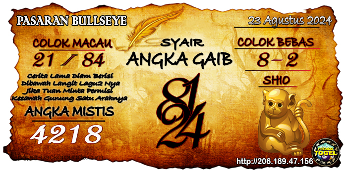 Prediksi Togel Bullseye Jumat 23 Agustus 2024