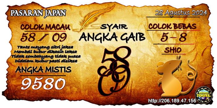 Prediksi Togel Japan Rabu 28 Agustus 2024