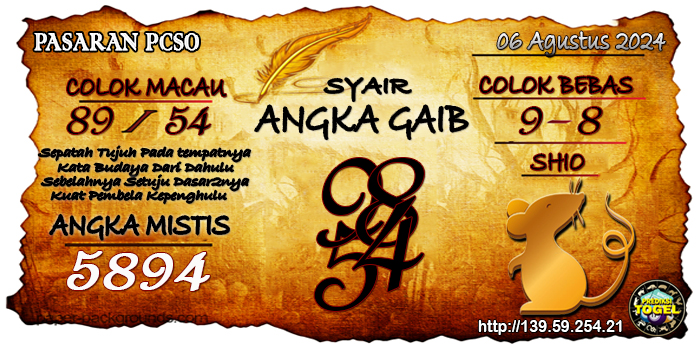 Prediksi Togel Pcso Selasa 06 Agustus 2024