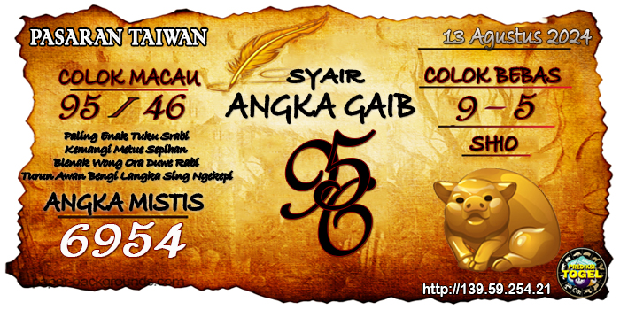 Prediksi Togel Taiwan Selasa 13 Agustus 2024