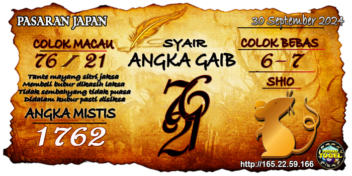 Prediksi Togel Japan Senin 30 September 2024