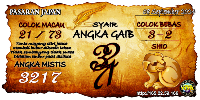 Prediksi Togel Japan Minggu 08 September 2024