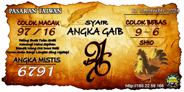 Prediksi Togel Taiwan Sabtu 21 September 2024