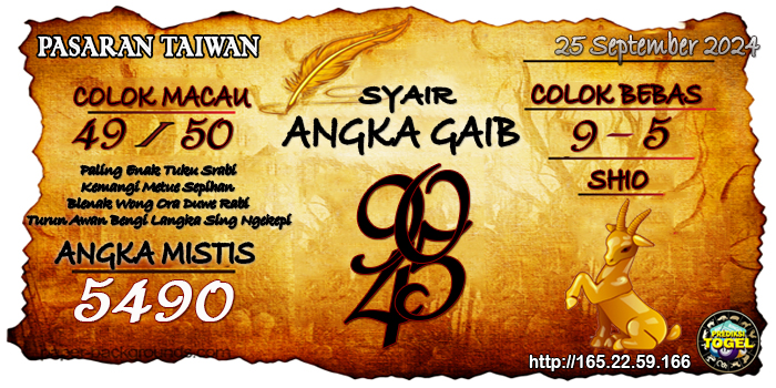 Prediksi Togel Taiwan Rabu 25 September 2024