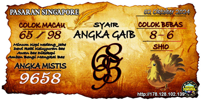 Prediksi Togel Singapore Rabu 02 Oktober 2024